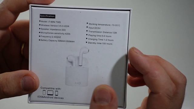 Recensione i7 mini Cuffiette bluetooth. Saranno migliori delle sorelle maggiori? смотреть онлайн