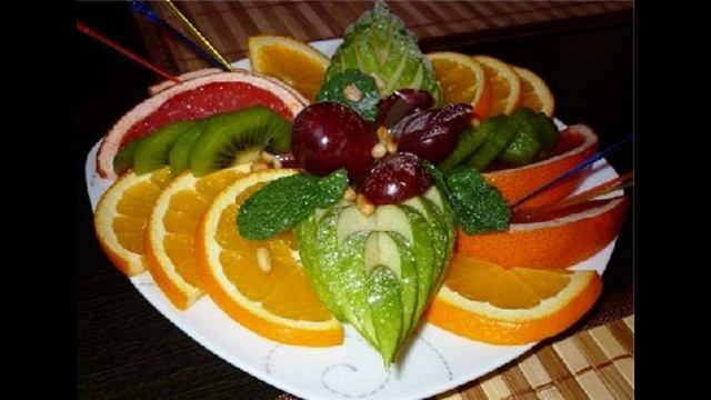 Как ярко, красиво и легко оформить фруктовую тарелку!