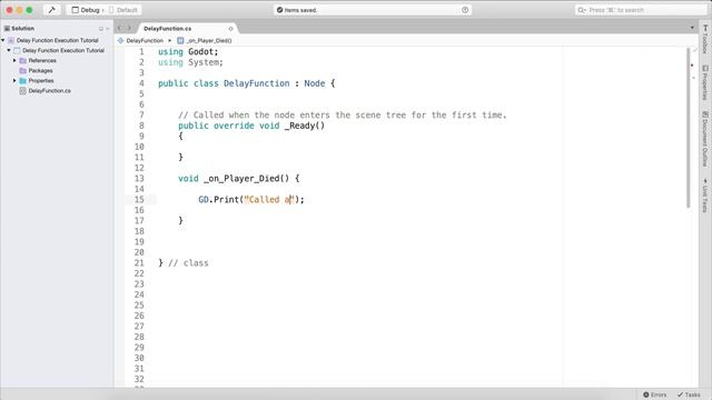 How To Delay Function Execution In GoDot Using C# - GoDot Tips And Tricks