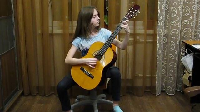 Уроки гитары Киев. "Небо в тучах" на гитаре. смотреть онлайн