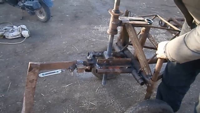 плоскорез своими руками адаптор и плуг. смотреть онлайн