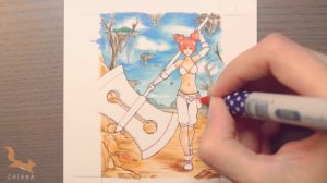 KaKAO-Karte -Next hit will be critical- Speed Painting [Copic Marker]