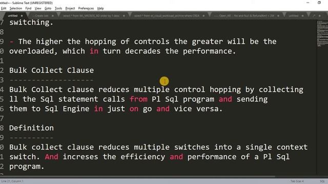 Tutorial 69 : Bulk Collect Introduction || Bulk Collect in Pl Sql смотреть онлайн