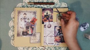 Halloween Themed Scrapbook Page?JOURNAL WITH ME ?ASMR | no talking | no music