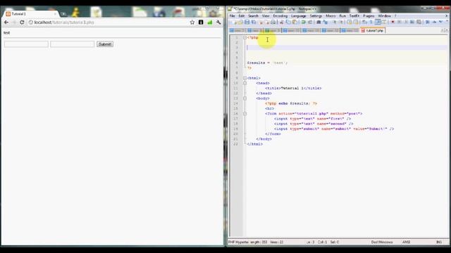HTML/PHP Form Tutorial