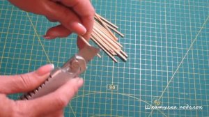 Настенный декор для дома своими руками из шариков и шпажек. Декор своими руками.