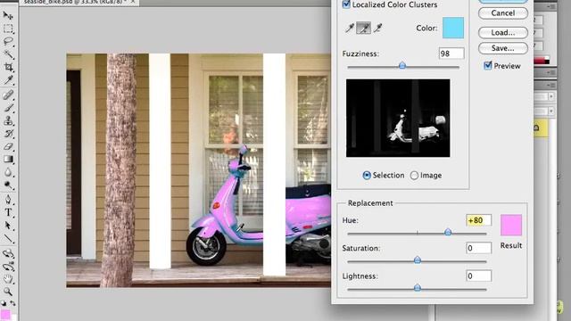 Photoshop CS4 Replace Color Adjustments смотреть онлайн