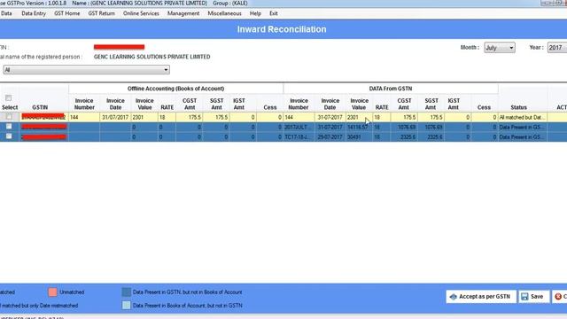 SinewaveTaxbaseGSTPro- How to import GSTR 2A JSON and Reconciliation смотреть онлайн
