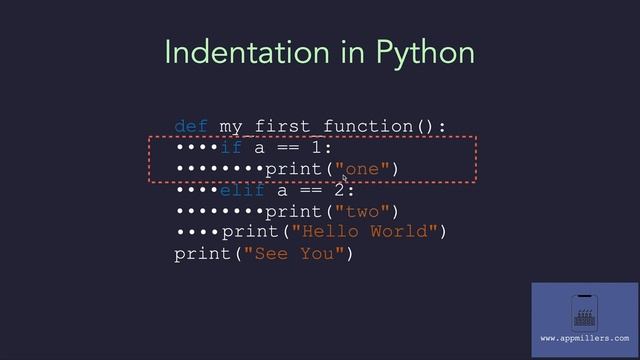 Lecture 15 - Indentation in Python