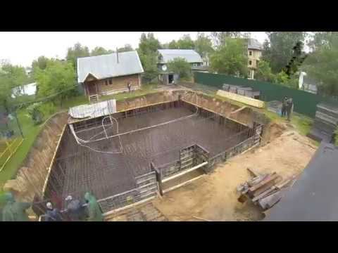 Фундамент  Армирование плиты фундамента. Часть 5.   Reinforcing plate .