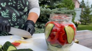 САЛАТ НА ЗИМУ! Вкусные заготовки на зиму .