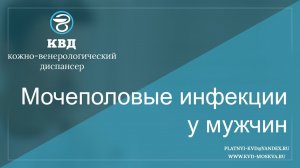 Мочеполовые инфекции у мужчин