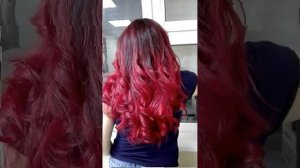 "Кровавая Мэри" (балаяж, окрашивание в студии красоты Лиса)