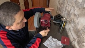 Я из лейки поливал. Cтанок заточной угловой RedVerg rd 150/ 200А. Точильный станок с мокрым камнем.