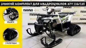 Зимний комплект для квадроциклов ATV 125/110 (лыжи + гусеницы)