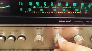 Vintage Sansui 881 Stereo Receiver Demo