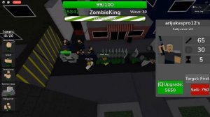 Beating Zombie King in Roblox *Clash Tower Defense (Beta)*