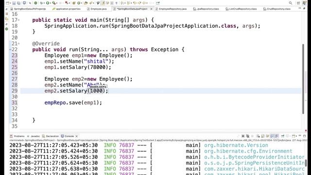 ? Spring Data JPA CRUD Operations with Spring Boot | JpaRepository | CRUDRepository #springboot ?? смотреть онлайн