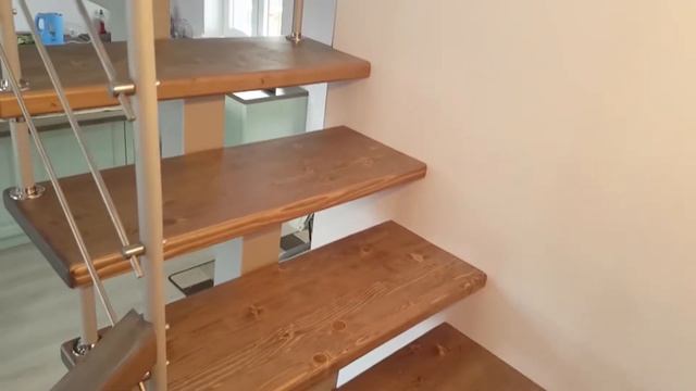 Отчет. Хвойная лестница Квадро с рейлингами в Загорье смотреть онлайн