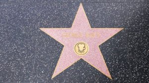 Actor George Raft Walk of Fame Star Hollywood Los Angeles California USA April 2021