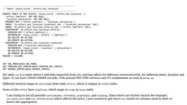 Databases: Mysql - query optimization