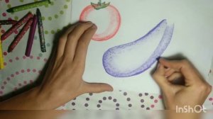 Как нарисовать овощи быстро и легко, восковыми мелкими и акварелью.