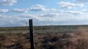 Западный Казахстан Атырауская область из окна поезда Western Kazakhstan Atyrau region train window