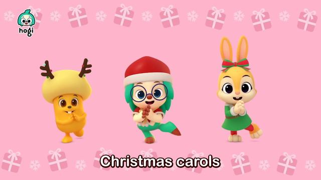 [🎄XMAS] Learn Colors with Snowball Fight and more!   Christmas songs for kids   Play with Hogi