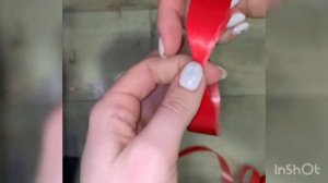 Как сделать бантик из ленты