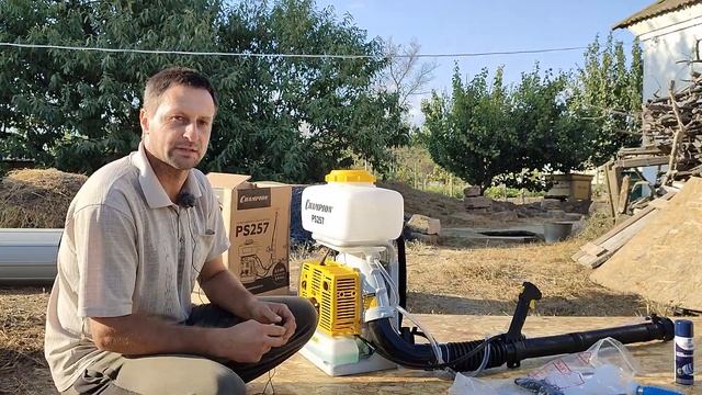 Обзор на бензиновый опрыскиватель Champion PS 257 смотреть онлайн