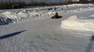 Гонка в Антипино ,22.02.16 ,(Кижеватова) 1й заезд 10-12 лет хонда