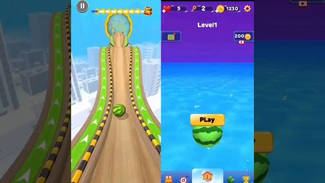 GOING BALLS WATERMELON BALLS VS ROLLING BALL GAME PLAY SPEED RUN WALKTHROUGH IOS GAME ANDROID GAMES