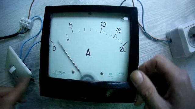 Амперметр переменного тока. Э 378. Прибор времен СССР. Как подключить и отремонтировать. смотреть онлайн