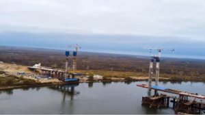 Репортажи о преимуществах скользящей опалубки при возведении пилонов нового моста через Оку для ВСМ