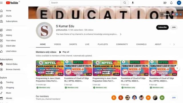 Programming in Java || Exam Preparation Videos Update 2023||NPTEL||#nptel||#SKumarEdu смотреть онлайн