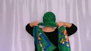 Как красиво завязать платок или шарф на голову