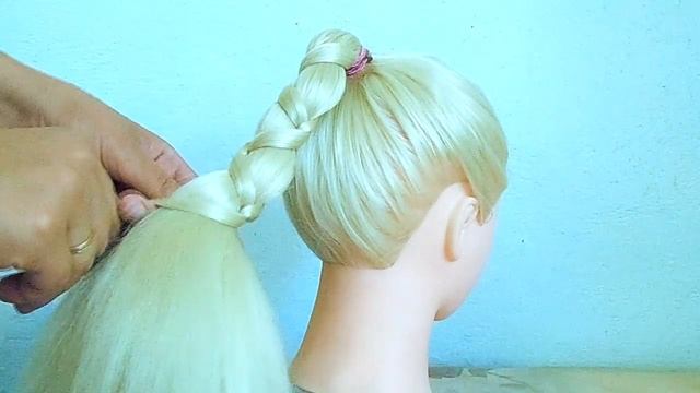 Простая прическа с плетением на длинные волосы смотреть онлайн