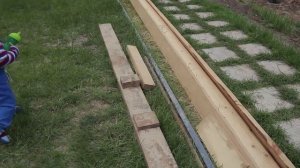 Песочница и большой дачный Стол из дерева своими руками.