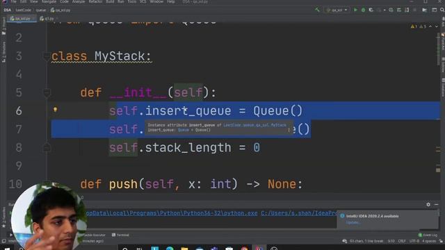 225. Implement Stack using Two Queues | Python | Explained