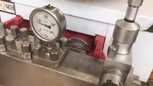 Проверка гомогенизатора для молока, пр-ть - 1 250 литров в час