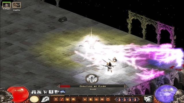 Diablo II Median XL - Unholy Caster Paladin vs 110 Dungeons смотреть онлайн