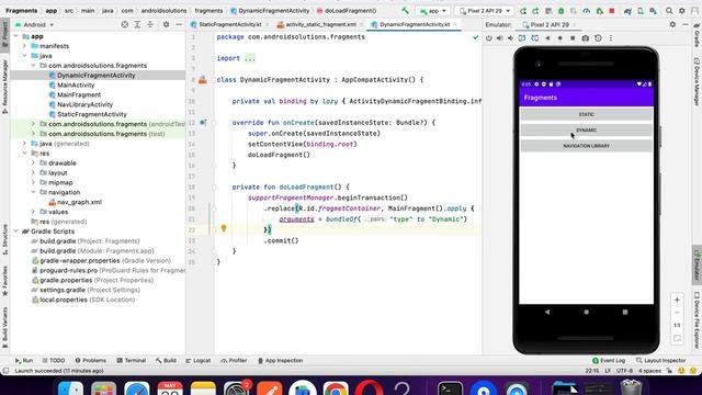 Different ways of loading Fragment in Activity in Tamil | Fragments | SupportFragmentManager