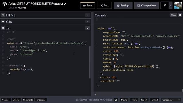 Learn AXIOS GET, PUT, POST, DELETE Request from Browser and Nodejs смотреть онлайн