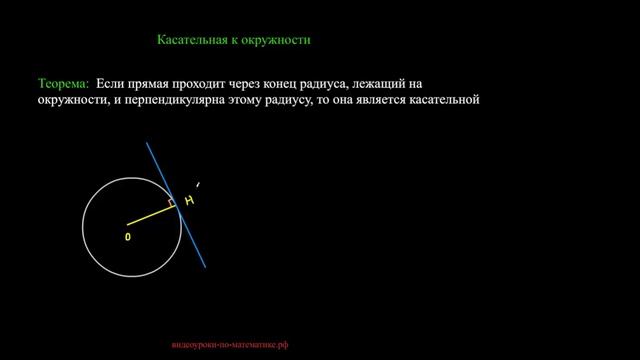 Касательная к окружности. Продолжение смотреть онлайн