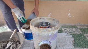 How To Make A Concrete Rocket Stove Easily At Home ? #3