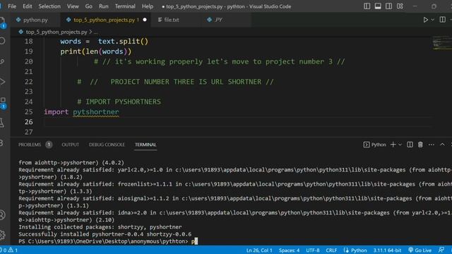 Top 5 Python Projects for Beginners @CodeWithHarry @Harsh-CoDeS #viral #programming #trending