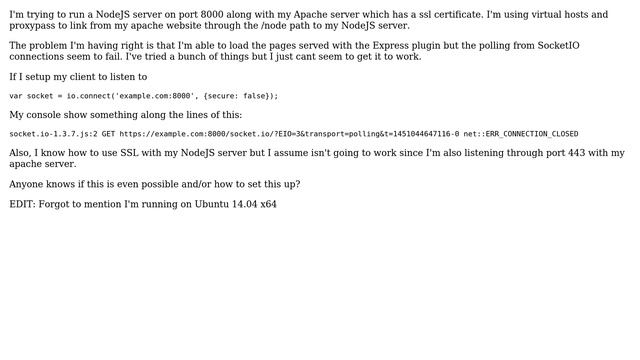 DevOps & SysAdmins: Socket IO combined with apache ssl server смотреть онлайн