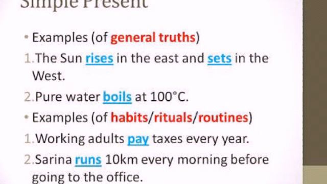 Simple present tense with examples in tamil explanation смотреть онлайн