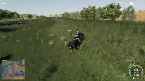 ВЗЯЛИ В АРЕНДУ КВАДРИКИ И ГОНЯЕМ ПО ДЕРЕВНЕ! ПОМОГЛИ ВЫТАЩИТЬ  ДЖИП! FARMING SIMULATOR 19