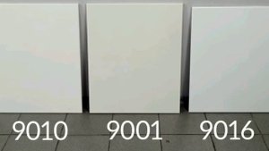 RAL 9010, RAL 9001, RAL 9016